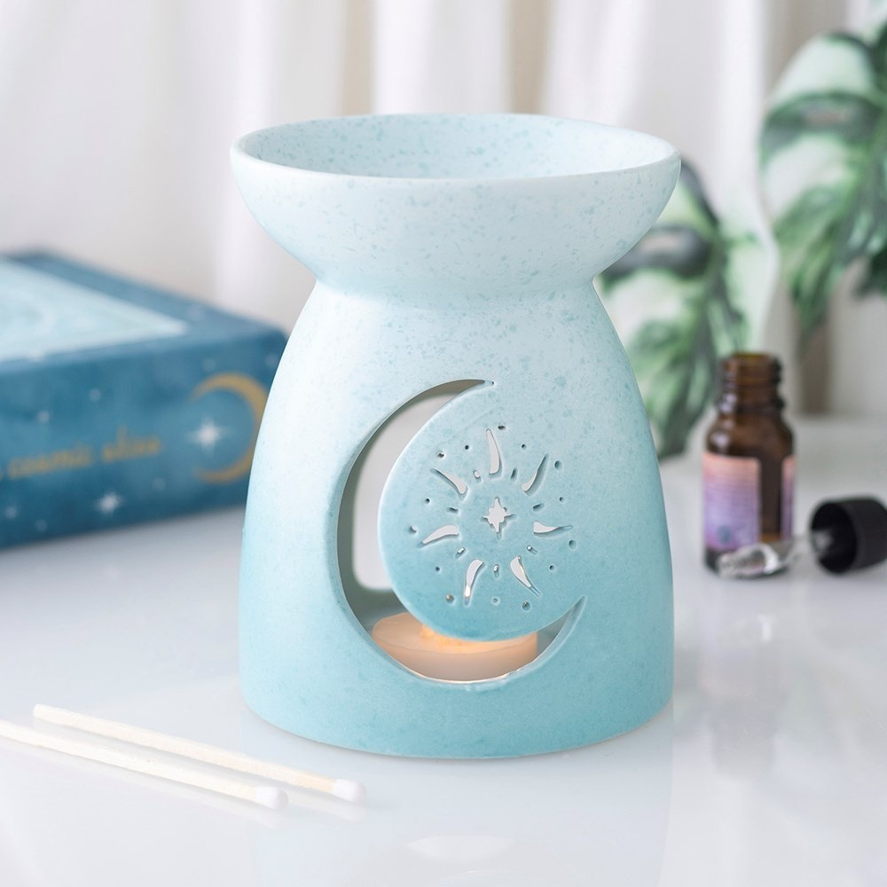 Something Different - Blue Moon Cut Out Oil burner - Blue